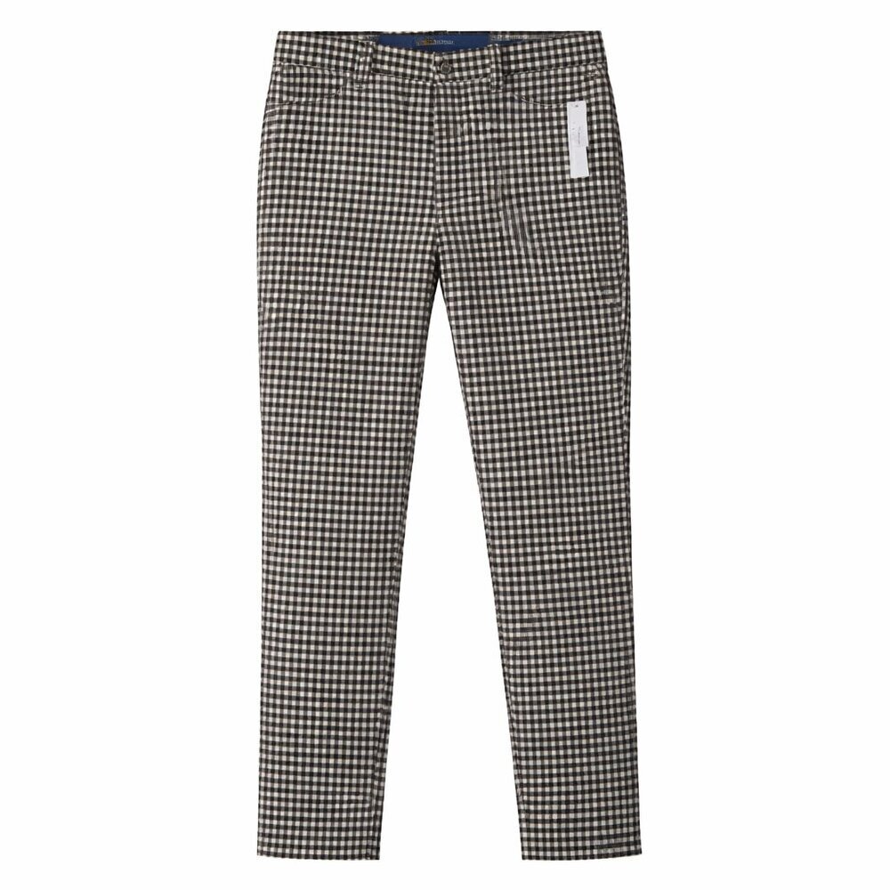NWT TALBOTS Flawless Slimming High-Waisted Straight Leg Plaid Corduroy Pants 2P